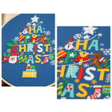Maxbell Christmas Embroidery Kit for Beginner Handwork Art Handmade Sewing Craft Set Christmas Tree