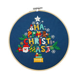 Maxbell Christmas Embroidery Kit for Beginner Handwork Art Handmade Sewing Craft Set Christmas Tree
