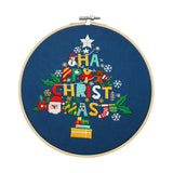 Maxbell Christmas Embroidery Kit for Beginner Handwork Art Handmade Sewing Craft Set Christmas Tree