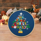 Maxbell Christmas Embroidery Kit for Beginner Handwork Art Handmade Sewing Craft Set Christmas Tree
