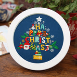 Maxbell Christmas Embroidery Kit for Beginner Handwork Art Handmade Sewing Craft Set Christmas Tree