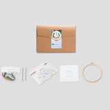 Maxbell Christmas Embroidery Starter Kit Supplies Creative Decorative Gift Craft Set Bunny