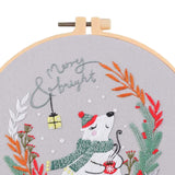 Maxbell Christmas Embroidery Starter Kit Supplies Creative Decorative Gift Craft Set Polar Bear