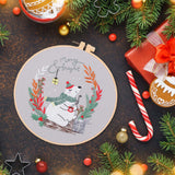 Maxbell Christmas Embroidery Starter Kit Supplies Creative Decorative Gift Craft Set Polar Bear