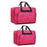 Maxbell 2x Sewing Machine Storage Bag Carrying Bag Sewing Machine Carrying Case Rose Red