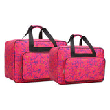 Maxbell 2x Sewing Machine Storage Bag Carrying Bag Sewing Machine Carrying Case Rose Red