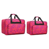 Maxbell 2x Sewing Machine Storage Bag Carrying Bag Sewing Machine Carrying Case Rose Red