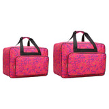 Maxbell 2x Sewing Machine Storage Bag Carrying Bag Sewing Machine Carrying Case Rose Red