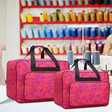 Maxbell 2x Sewing Machine Storage Bag Carrying Bag Sewing Machine Carrying Case Rose Red