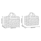 Maxbell 2x Sewing Machine Storage Bag Carrying Bag Sewing Machine Carrying Case Black