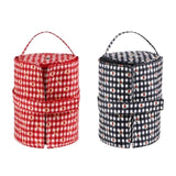 Maxbell Crochet Organizer Bag Fashion Crochet Bag for Crochet Hooks Knitter Home Use Black White