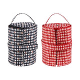Maxbell Crochet Organizer Bag Fashion Crochet Bag for Crochet Hooks Knitter Home Use Black White