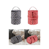 Maxbell Crochet Organizer Bag Fashion Crochet Bag for Crochet Hooks Knitter Home Use Black White