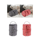 Maxbell Crochet Organizer Bag Fashion Crochet Bag for Crochet Hooks Knitter Home Use Black White