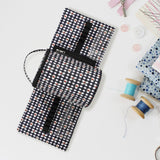 Maxbell Crochet Organizer Bag Fashion Crochet Bag for Crochet Hooks Knitter Home Use Black White