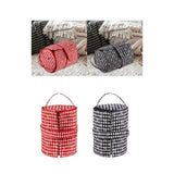 Maxbell Crochet Organizer Bag Fashion Crochet Bag for Crochet Hooks Knitter Home Use Black White