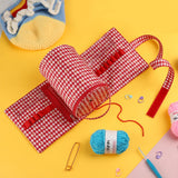Maxbell Crochet Organizer Bag Fashion Crochet Bag for Crochet Hooks Knitter Home Use Red White