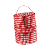 Maxbell Crochet Organizer Bag Fashion Crochet Bag for Crochet Hooks Knitter Home Use Red White