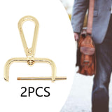 Maxbell 2Pcs Snap Hook Swivel Clasp Detachable Bag Making Zinc Alloy Backpack Buckle Light Gold