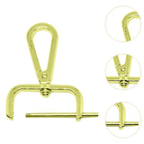 Maxbell 2Pcs Snap Hook Swivel Clasp Detachable Bag Making Zinc Alloy Backpack Buckle Gilded Gold