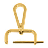 Maxbell 2Pcs Snap Hook Swivel Clasp Detachable Bag Making Zinc Alloy Backpack Buckle Old Gold