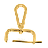 Maxbell 2Pcs Snap Hook Swivel Clasp Detachable Bag Making Zinc Alloy Backpack Buckle Old Gold