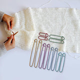 Maxbell 12Pcs Knitting Stitch Holder Set Yarn Stitch Holder Set for Needlecrafts DIY