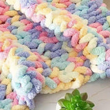 Maxbell Chunky Yarn Thicken Weaving Crafts Knitting Rope for Sweater Beginners Shawl Style A