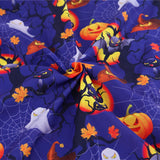 Maxbell Halloween Cotton Fabrics Kit for Party Thanksgiving Bulletin Board Backdrops 6pcs