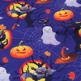 Maxbell Halloween Cotton Fabrics Kit for Party Thanksgiving Bulletin Board Backdrops 6pcs