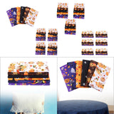 Maxbell Halloween Cotton Fabrics Kit for Party Thanksgiving Bulletin Board Backdrops 6pcs