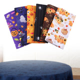 Maxbell Halloween Cotton Fabrics Kit for Party Thanksgiving Bulletin Board Backdrops 6pcs