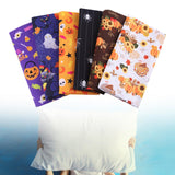 Maxbell Halloween Cotton Fabrics Kit for Party Thanksgiving Bulletin Board Backdrops 6pcs