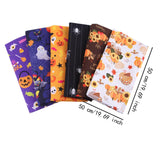 Maxbell Halloween Cotton Fabrics Kit for Party Thanksgiving Bulletin Board Backdrops 6pcs