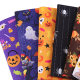 Maxbell Halloween Cotton Fabrics Kit for Party Thanksgiving Bulletin Board Backdrops 6pcs