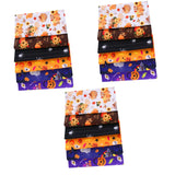 Maxbell Halloween Cotton Fabrics Kit for Party Thanksgiving Bulletin Board Backdrops 18pcs