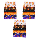 Maxbell Halloween Cotton Fabrics Kit for Party Thanksgiving Bulletin Board Backdrops 18pcs