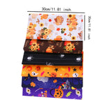 Maxbell Halloween Cotton Fabrics Kit for Party Thanksgiving Bulletin Board Backdrops 18pcs