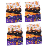 Maxbell Halloween Cotton Fabrics Kit for Party Thanksgiving Bulletin Board Backdrops 24pcs
