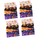 Maxbell Halloween Cotton Fabrics Kit for Party Thanksgiving Bulletin Board Backdrops 24pcs