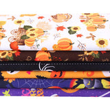 Maxbell Halloween Cotton Fabrics Kit for Party Thanksgiving Bulletin Board Backdrops 36pcs