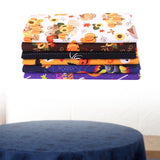 Maxbell Halloween Cotton Fabrics Kit for Party Thanksgiving Bulletin Board Backdrops 36pcs