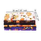 Maxbell Halloween Cotton Fabrics Kit for Party Thanksgiving Bulletin Board Backdrops 36pcs