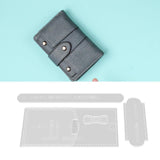 Maxbell Wallet Acrylic Template Leathercraft Eyeglasses Case Acrylic Leather Stencil