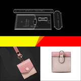 Maxbell Wallet Acrylic Template Leathercraft Eyeglasses Case Acrylic Leather Stencil