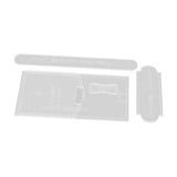 Maxbell Wallet Acrylic Template Leathercraft Eyeglasses Case Acrylic Leather Stencil
