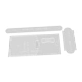 Maxbell Wallet Acrylic Template Leathercraft Eyeglasses Case Acrylic Leather Stencil