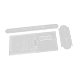 Maxbell Wallet Acrylic Template Leathercraft Eyeglasses Case Acrylic Leather Stencil