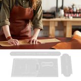Maxbell Wallet Acrylic Template Leathercraft Eyeglasses Case Acrylic Leather Stencil