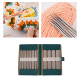 Maxbell Circular Knitting Pin Set Interchangeable Crochet Pin for Hats Scarf Knitter
